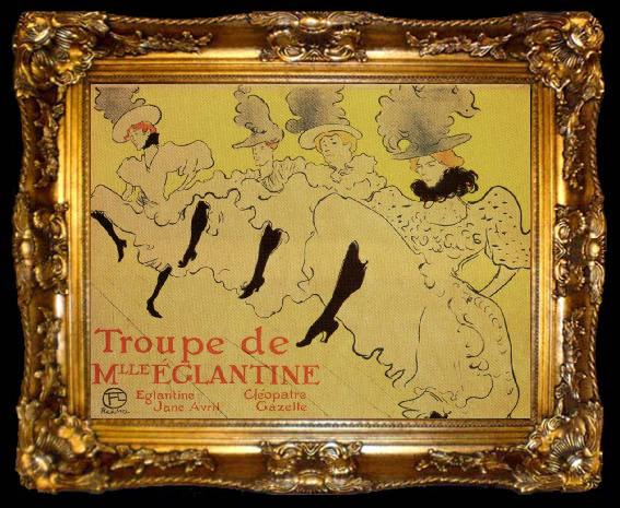 framed  Henri  Toulouse-Lautrec Miss Eglantine